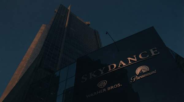 Editorial illustration for Skydance Merger Creates Media Colossus with $6 Billion Cost-Cutting Plan
